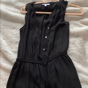 Black Button Up Romper